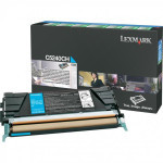 Lexmark original toner C5240CH, cyan, 5000str., return