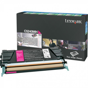 Lexmark original toner C5240MH, magenta, 5000str., return