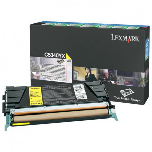 Lexmark original toner C5340YX, yellow, 7000str., return