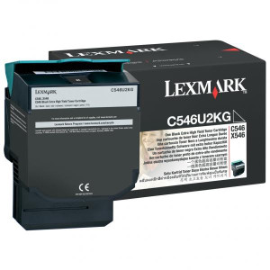 Lexmark originální toner C546U2KG, black, 8000str.