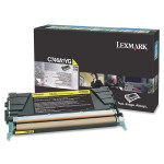 Lexmark original toner C746A1YG, yellow, 7000str., return