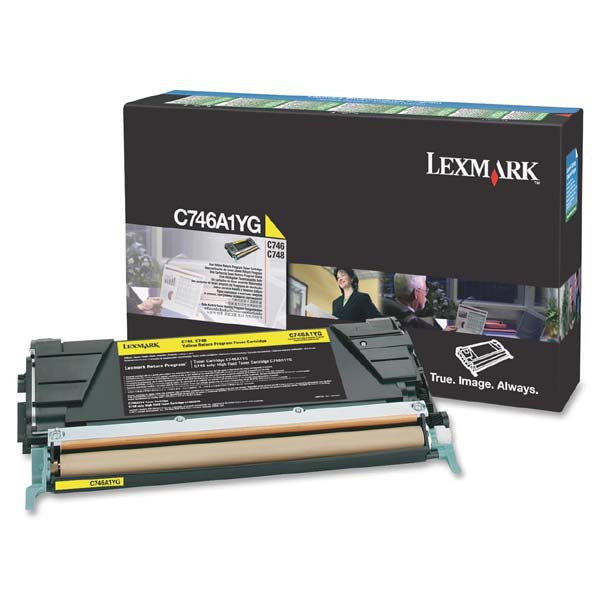 Lexmark original toner C746A1YG, yellow, 7000str., return