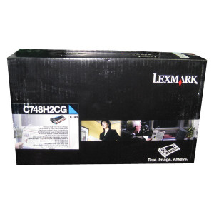 Lexmark originál toner C748H2CG, cyan, 10000str., high capacity