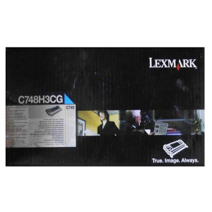 Lexmark originální toner C748H3CG, C748, cyan, 10000str.