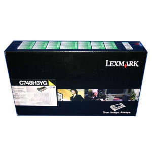 Lexmark originální toner C748H3YG, C748, yellow, 10000str.