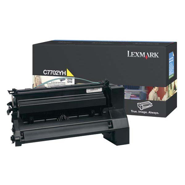 Lexmark original toner C7702YH, yellow, 10000str., high capacity