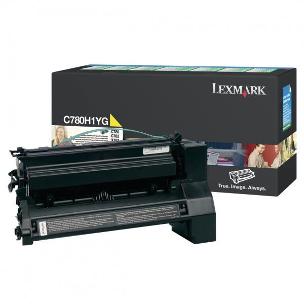 Lexmark original toner C780H1YG, yellow, 10000str., return