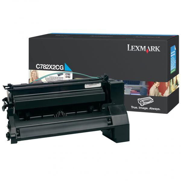 Lexmark original toner C782X2CG, cyan, 15000str.