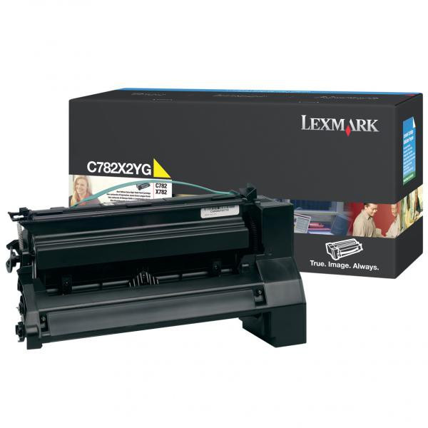 Lexmark originální toner C782X2YG, yellow, 15000str.