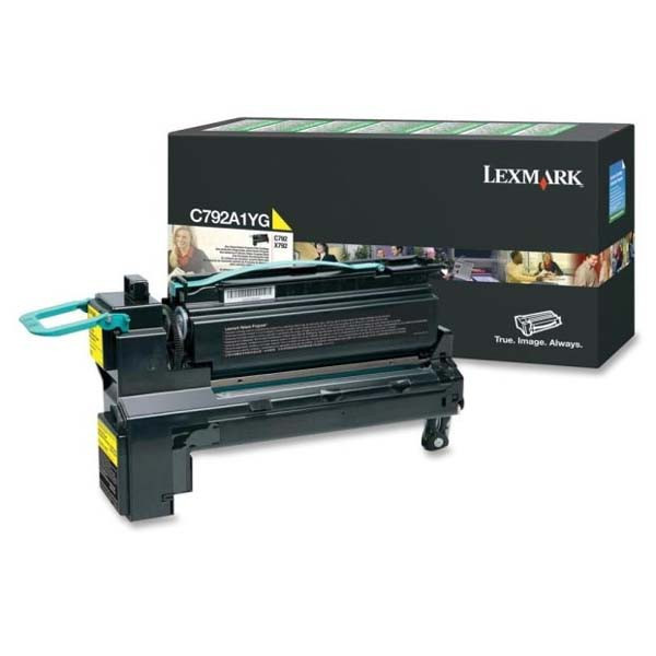 Lexmark original toner C792A1YG, yellow, 6000str.