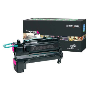 Lexmark original toner C792X1MG, magenta, 20000str., extra high capacity, return