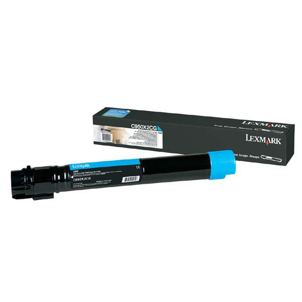 Lexmark original toner C950X2CG, cyan, 22000str.