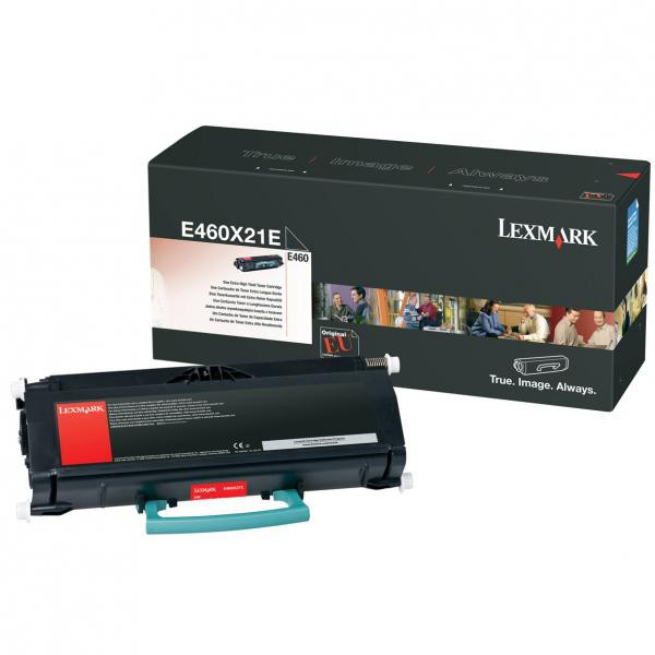 Lexmark originál toner E460X21E, black, 15000str., extra high capacity