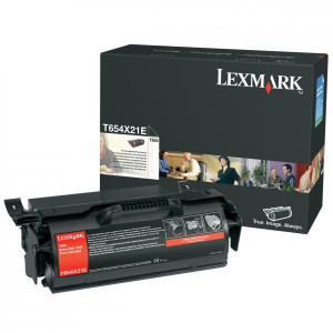 Lexmark originál toner T654X21E, black, 36000str., extra high capacity