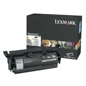 Lexmark originál toner T654X31E, black, 36000str., corporate cartridge, extra high capacity