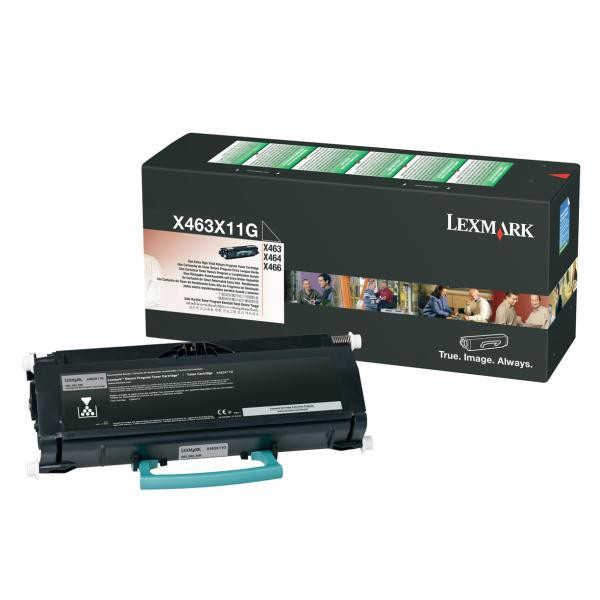 Lexmark original toner X463X11G, black, 15000str., return