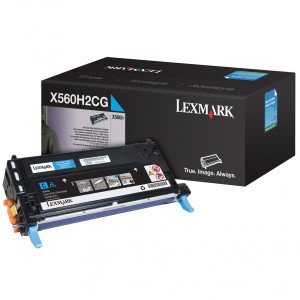 Lexmark originál toner X560H2CG, cyan, 10000str.