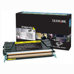 Lexmark original toner X746A1YG, yellow, 7000str., return