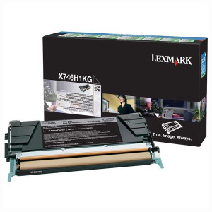 Lexmark originál toner X746H1KG, black, 12000str., high capacity, return