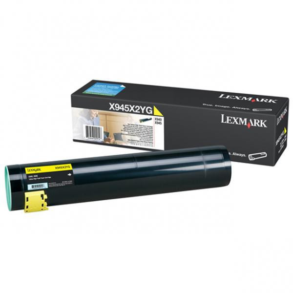 Lexmark original toner X945X2Y, yellow, 22000str.