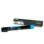 Lexmark originál toner X950X2CG, cyan, 24000str., extra high capacity