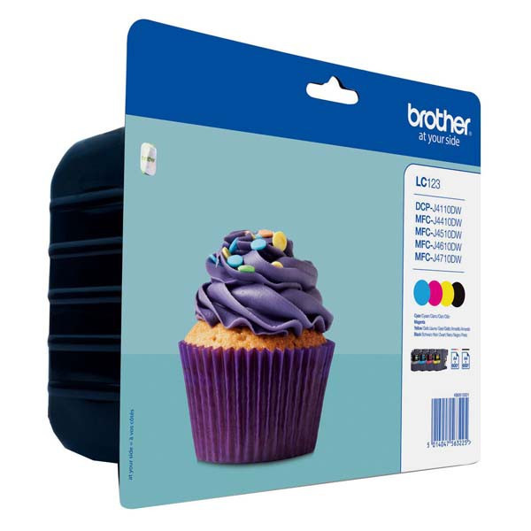 Brother original ink LC-123VALBP, CMYK, 4x600str.