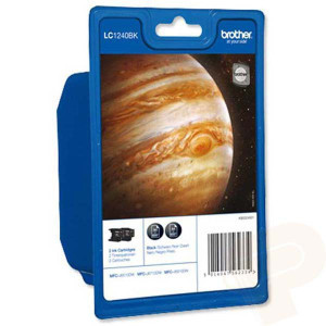 Brother original ink LC-1240BKBP2, black, 2x600str., 2ks