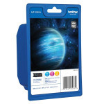 Brother original ink LC-1280XLRBWBP, CMY, 3x1200str., high capacity