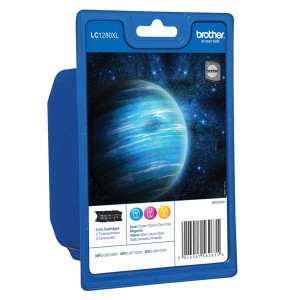 Brother original ink LC-1280XLRBWBP, CMY, 3x1200str., high capacity