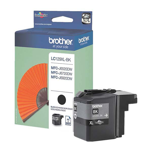 Brother original ink LC-129XLBK, black, 2400str.