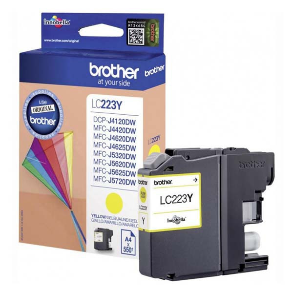 Brother original ink LC-223Y, yellow, 600str., Brother MFC-J4420DW, MFC-J4620DW