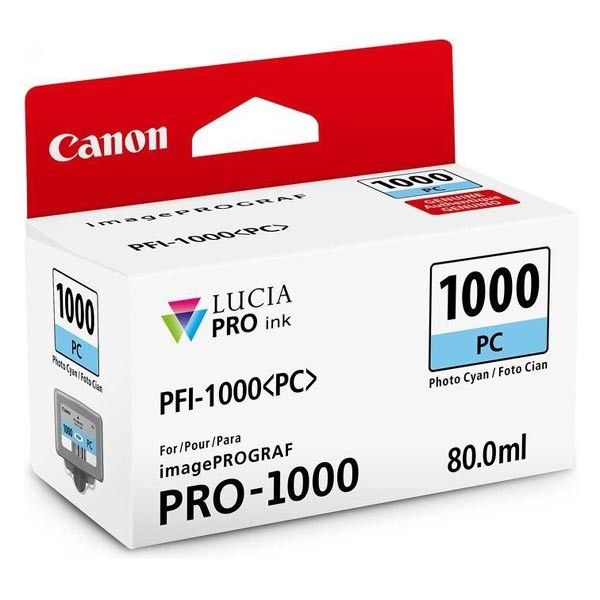 Canon originální ink PFI-1000 PC, 0550C001, cyan, 5140str., 80ml