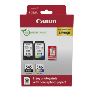 Canon original ink PG-545/CL-546, 8287B008, black/color, 2x180str., 1x8, 1x9ml, 2-pack -
