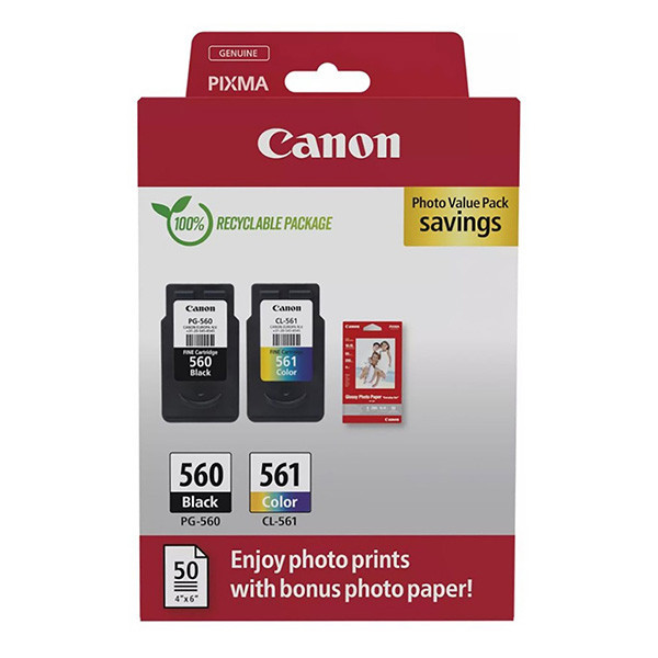Canon original ink PG-560/CL-561/GP-501, 3713C008, black/color, Multi-pack -