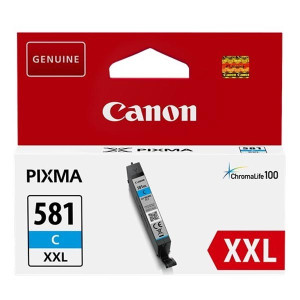 Canon originál ink CLI-581C XXL, cyan, 11.7ml, 1995C001, very high capacity, Canon PIXMA TR7550, TR8550, TS6150, TS8150, TS9150 se