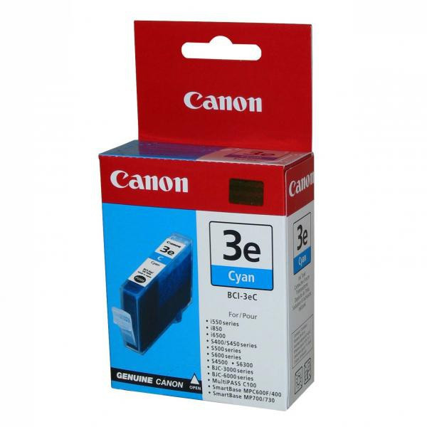 Canon originál ink BCI3eC, cyan, 280str., 4480A002, Canon BJ-C6000, 6100, S400, 450, C100, MP700