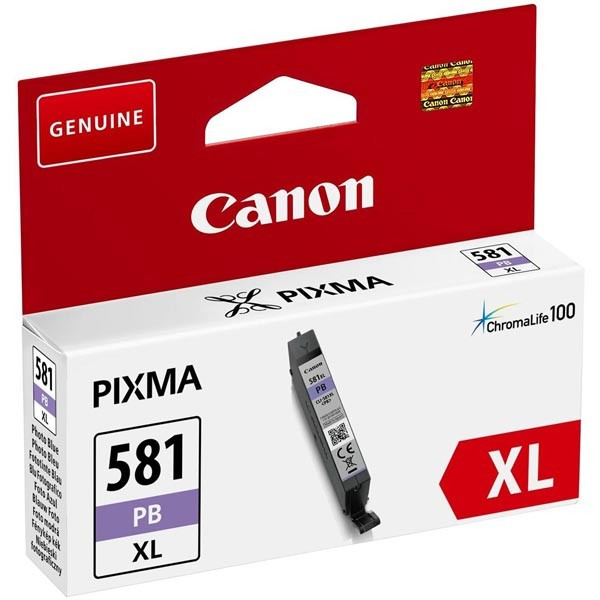 Canon originál ink CLI-581 XL PB, 2053C001, photo blue, 8,3ml, high capacity