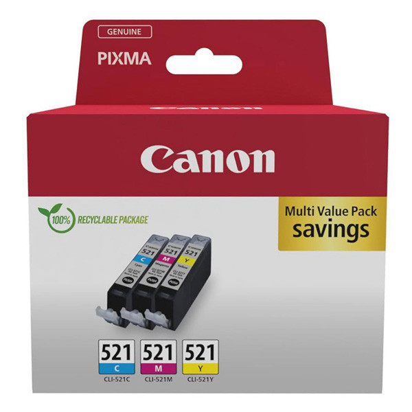 Canon original ink CLI-521 CMY, 2934B015, CMY, multipack