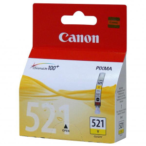 Canon originál ink CLI521Y, yellow, blister s ochranou, 505str., 9ml, 2936B008, 2936B005, Canon iP3600, iP4600, MP620, MP630, MP98
