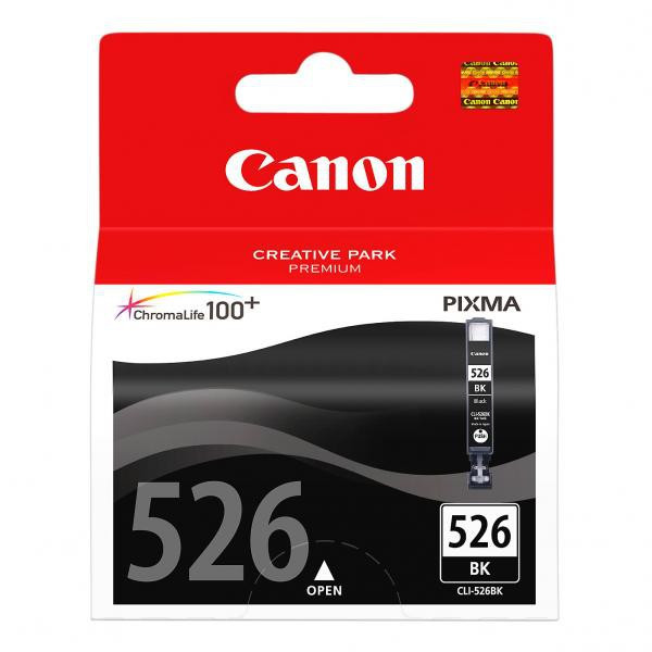 Canon original ink CLI526BK, black, blister s ochranou, 9ml, 4540B006, Canon Pixma  MG5150, MG5250, MG6150, MG8150