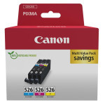 Canon original ink CLI-526 CMY, 4541B018, CMY, multipack