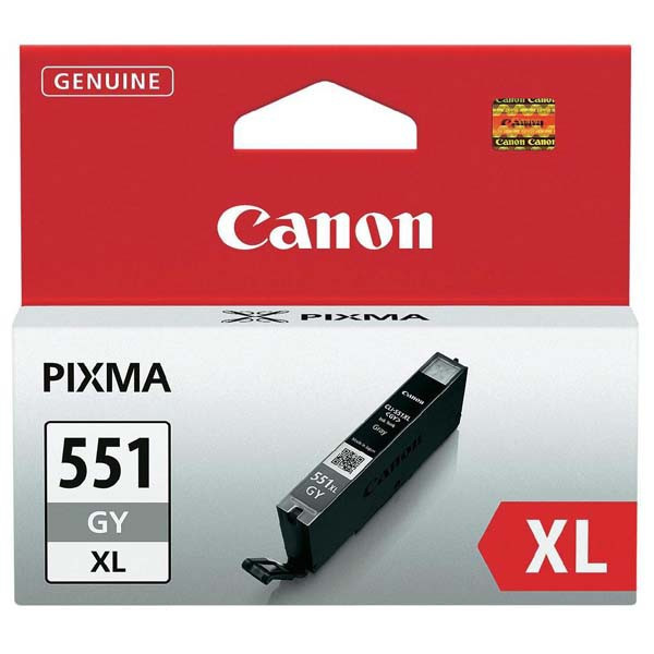 Canon original ink CLI-551 GY XL, grey, 11ml, 6447B001, high capacity, Canon PIXMA iP7250, MG5450, MG6350, MG7550, Poukážka k náku