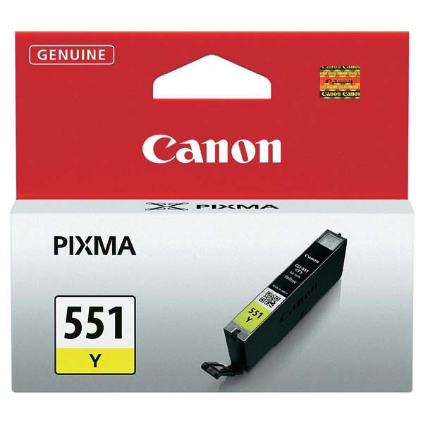 Canon original ink CLI551Y, yellow, 7ml, 6511B001, Canon PIXMA iP7250, MG5450, MG6350, MG7550