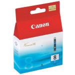 Canon originál ink CLI-8 C, 0621B028, 0621B006, cyan, blister s ochranou, 420str., 13ml