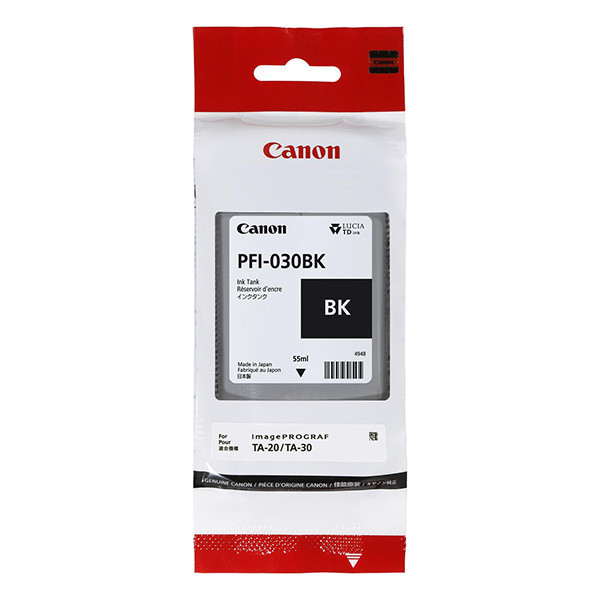 Canon originál ink PFI-030 BK, 3489C001, black, 55ml