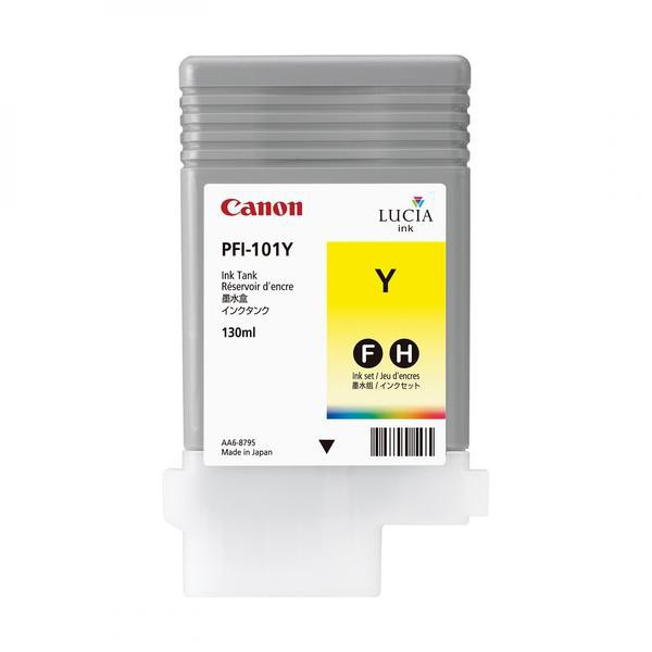 Canon original ink PFI101Y, yellow, 130ml, 0886B001, Canon iPF-5000