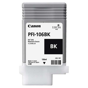 Canon originál ink PFI106BK, black, 130ml, 6621B001, Canon iPF-6300