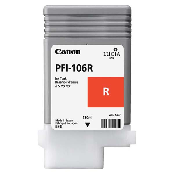 Canon original ink PFI106R, red, 130ml, 6627B001, Canon iPF-6300