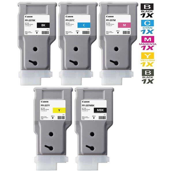 Canon original ink PFI-207  MBK, 8788B001, matt black, 300ml