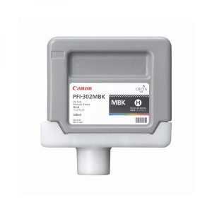 Canon originál ink PFI-302 MBK, 2215B001, matt black, 330ml
